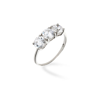 Anello Fabiani Trilogy in Oro Bianco 9kt