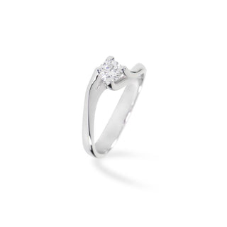 Anello Fabiani Solitario Con Diamante Taglio Brillante 0,30Ct - Fabiani Gioiellerie