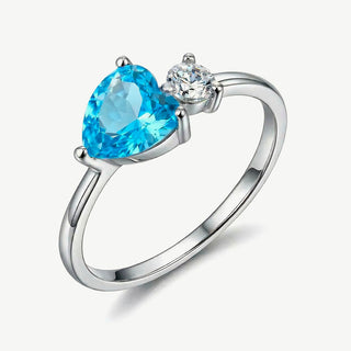 Anello Fabiani con Cuore in Argento