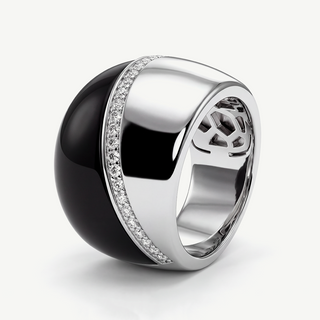 Anello a Fascia Bicolor in Argento 925