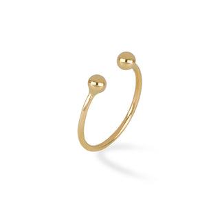 Anello Fabiani in oro giallo 9Kt con sfere - Fabiani Gioiellerie