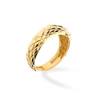 Anello Fabiani a fascia in oro giallo 9Kt