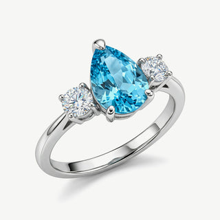 Anello Fabiani Solitario Goccia in Oro 9kt