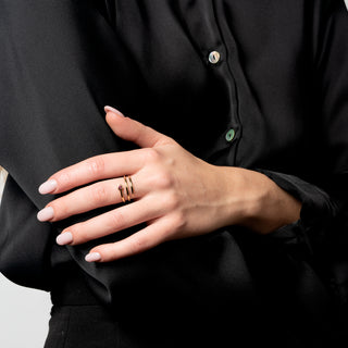 Anello Fabiani serpente in oro giallo 18Kt - Fabiani Gioiellerie