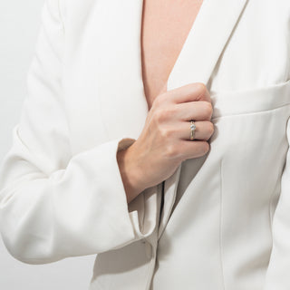 Anello Fabiani solitario con zirconi taglio brillante - Fabiani Gioiellerie