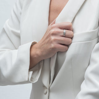 Anello Fabiani fantasia con zirconi taglio brillante - Fabiani Gioiellerie