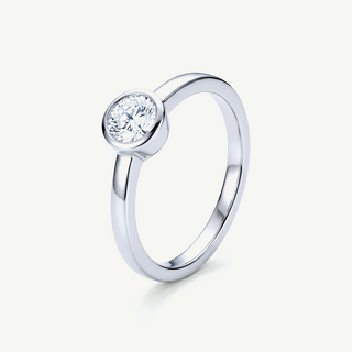 Anello Solitario Monaé - Moissanite e Argento 925