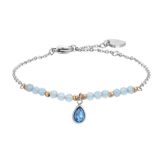 BRACCIALE DONNA ACCIAIO AGATA AZZURRA