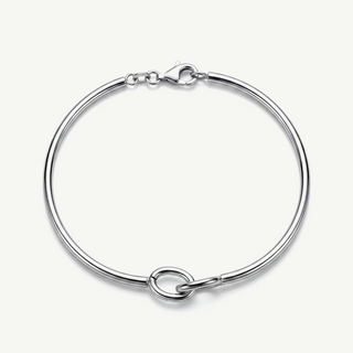 Bracciale Rigido con Anelli Intrecciati - Luxury Edition