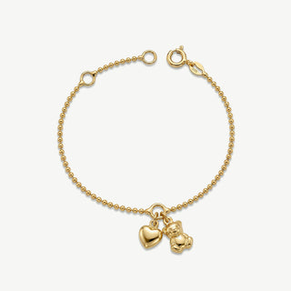 Bracciale Fabiani con Cuore e Orsetto in Argento