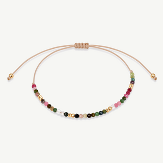 Bracciale con Cordino Regolabile e Palline Multicolor