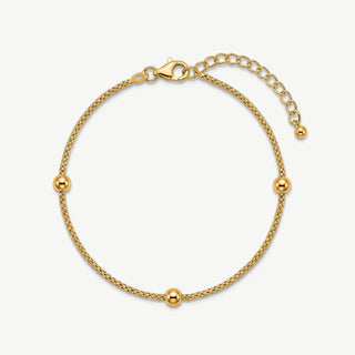 Bracciale Fabiani con sfere in argento 925 dorato