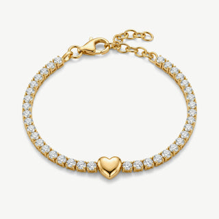 Bracciale Fabiani Tennis con Cuore in Argento