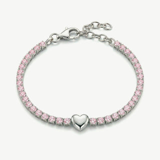 Bracciale Fabiani Tennis con Cuore in Argento