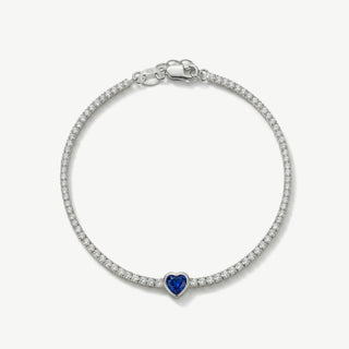 Bracciale Fabiani Tennis con Cuore in Argento