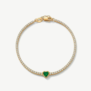 Bracciale Fabiani Tennis con Cuore in Argento
