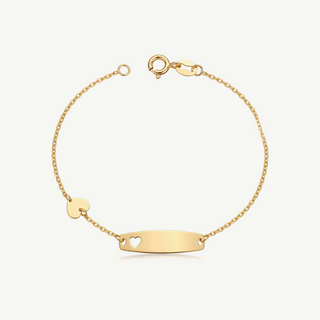Bracciale con Targhetta e Cuore