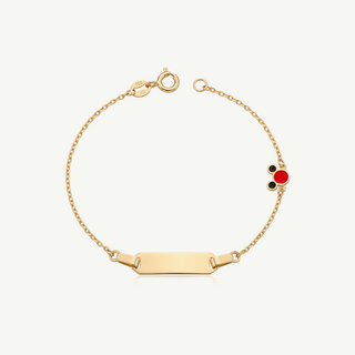 Bracciale con Targhetta e Topolino Smaltato