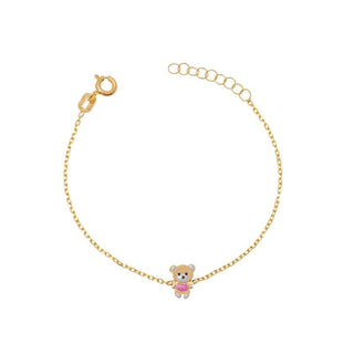 Bracciale Fabiani bambina con orsetto smaltato - Fabiani Gioiellerie