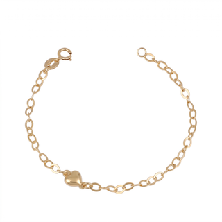 Bracciale Fabiani Bambino in oro giallo 9Kt con perline di corallo