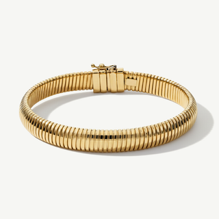 Bracciale tubogas bombato Fabiani in oro giallo 9kt