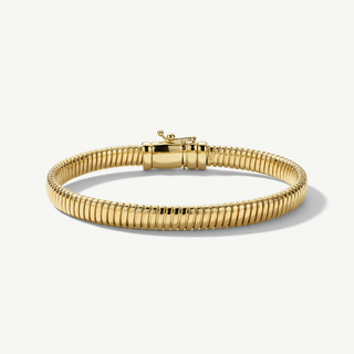 Bracciale tubogas piatto Fabiani in oro giallo 9kt