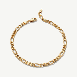 Bracciale Maglia Barbazzale 3+1 - Placcatura Oro 18Kt