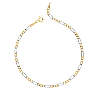Bracciale Fabiani a catena bicolore in oro 9Kt