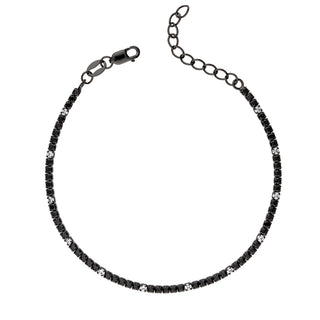 Bracciale Fabiani tennis in argento 925 con zirconi