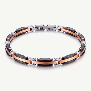 Bracciale Maglia a Placche Articolate Multicolore