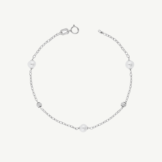 Bracciale Fabiani in Oro bianco 9kt e perle