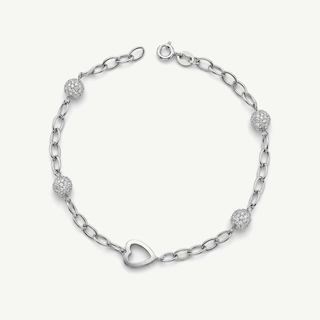 Bracciale Fabiani con Cuore in Oro 18kt