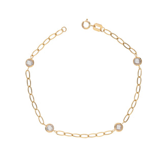 Bracciale Fabiani in oro bianco 9Kt con zirconi - Fabiani Gioiellerie