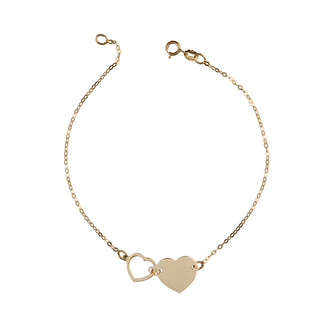 Bracciale Fabiani con cuore in oro giallo 9KT - Fabiani Gioiellerie