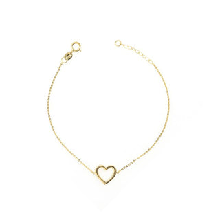 Bracciale Fabiani con inserto cuore in oro giallo 9kT - Fabiani Gioiellerie