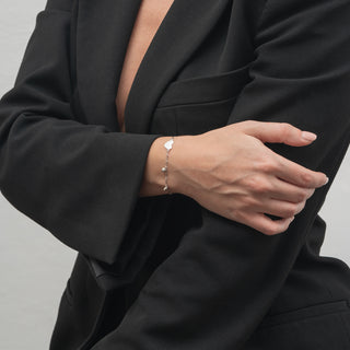 Bracciale Fabiani con cuori in oro bianco 9Kt - Fabiani Gioiellerie