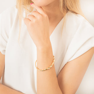 Bracciale Fabiani rigido in oro giallo 18Kt
