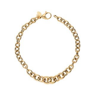 Bracciale Fabiani in oro giallo 18Kt a maglia rolò scalare