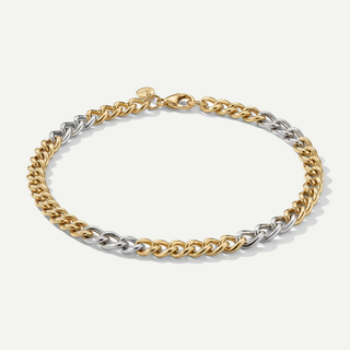 Bracciale Fabiani in oro 18kt bicolore a maglia groumette