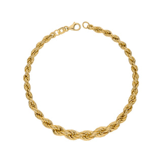 Bracciale Fabiani in oro giallo 9Kt a maglia fune - Fabiani Gioiellerie