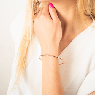 Bracciale Fabiani rigido in oro rosa 9Kt