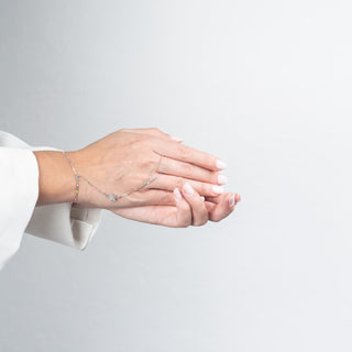 Bracciale baciamano Fabiani in argento 925 con stella e smalti - Fabiani Gioiellerie
