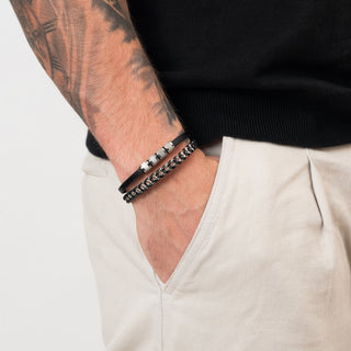 Bracciale Fabiani uomo acciaio