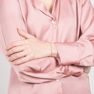 Bracciale Fabiani a sfere diamantate in oro rosa 9Kt - Fabiani Gioiellerie