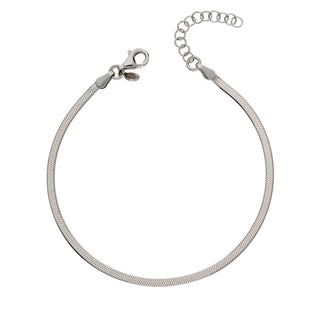 Bracciale Fabiani a maglia piatta in argento 925