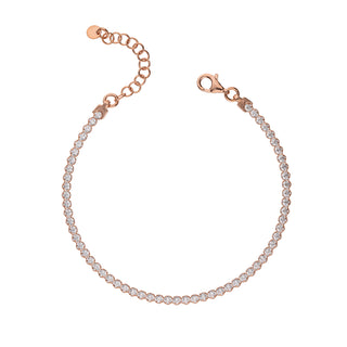 Bracciale Fabiani tennis in argento 925 rosato - Fabiani Gioiellerie