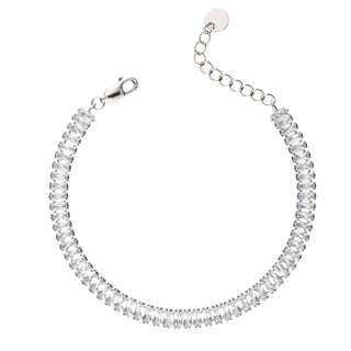 Bracciale Tennis Zirconi Baguette Argento 925 Fabiani