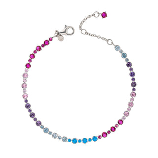 Fabiani tennis bracelet in silver with zirconia