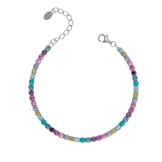 Fabiani tennis bracelet in silver with zirconia