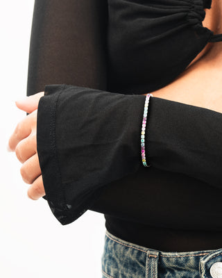 Fabiani tennis bracelet in silver with zirconia